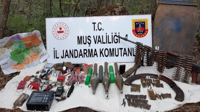 Muş’ta, PKK’ya darbe! Mühimmat ele geçirildi
