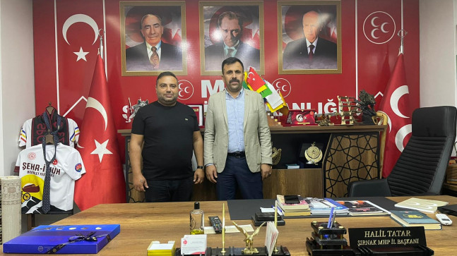 Dünya Basın Federasyonu Üyesi Şırnak Mhp İl Başkanı Tatar’ı Ziyaret Etti