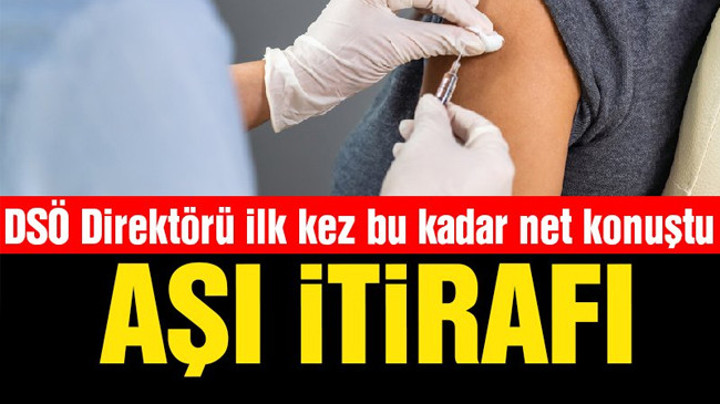 DSÖ’den Aşı İtirafı