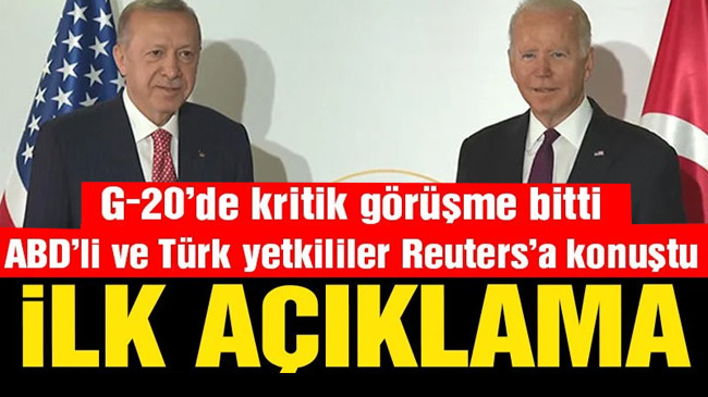 Erdoğan ve Biden görüşmesi sona erdi