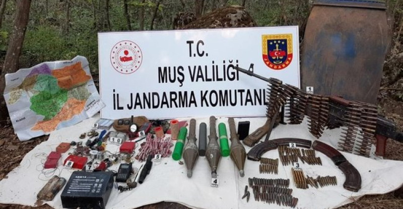 Muş’ta, PKK’ya darbe! Mühimmat ele geçirildi