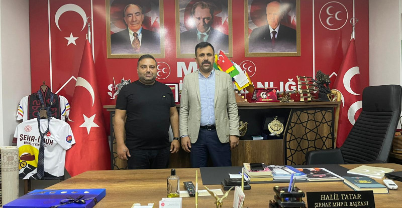 Dünya Basın Federasyonu Üyesi Şırnak Mhp İl Başkanı Tatar’ı Ziyaret Etti