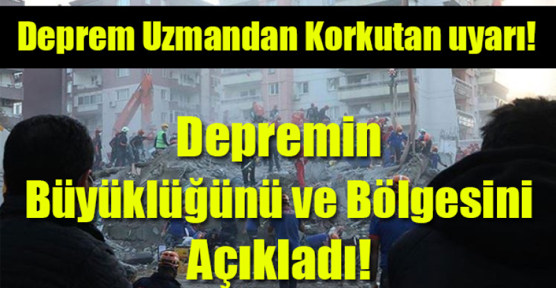 Depremin Büyüklüğünü ve Bölgesini Açıkladı!