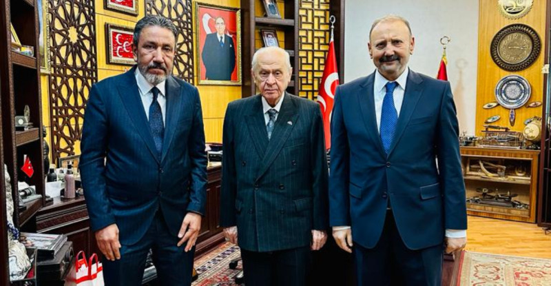 Menderes Kutlu MHP Lideri Bahçeli’yi Ziyaret Etti
