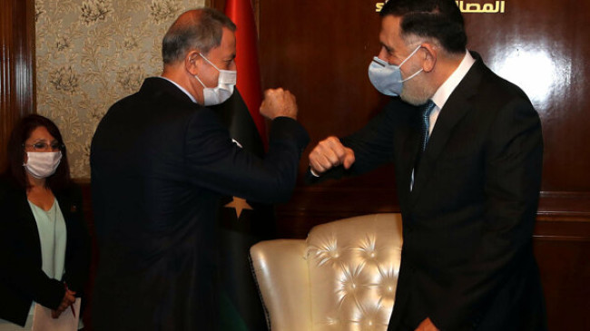 Bakan Akar ve Orgeneral Güler, Libya Başbakanı Serrac ile görüştü