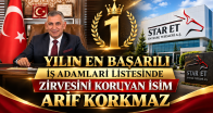YILIN EN BAŞARILI İŞ ADAMLARI LİSTESİNDE ARİF KORKMAZ