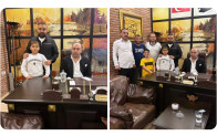 Ferhat Aydoğan oğlu Cippo ile Şirin Aksoy’a ziyaret
