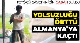 Yolsuzluğu örttü Almanya’ya kaçtı