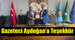 Dünya Ticaret Yatırım ve Kalkındırma Derneğinden Aydoğan’a Teşekkür