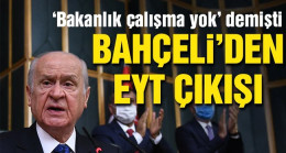 Bahçeli’den EYT çıkışı