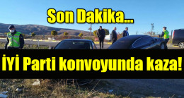 İYİ Parti konvoyunda kaza