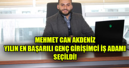 MEHMET CAN AKDENİZ  YILIN EN BAŞARILI GENÇ GİRİŞİMCİ İŞ ADAMI SEÇİLDİ!