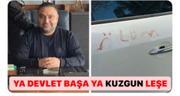 Muğla Dalaman’da Uzman Çavuşun Arabasına “ÖLÜM” yazıldı