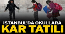 İstanbul’da okullar tatil edildi