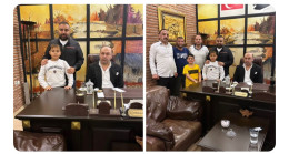 Ferhat Aydoğan oğlu Cippo ile Şirin Aksoy’a ziyaret