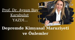 Aysun Bay Karabulut Deprem Sonrası Kimyasal Etkilere Dikkat Çekti
