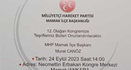 MHP MAMAK’TA OLAĞAN KONGREYE GİDİYOR