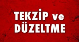 Tekzip ve Düzeltme