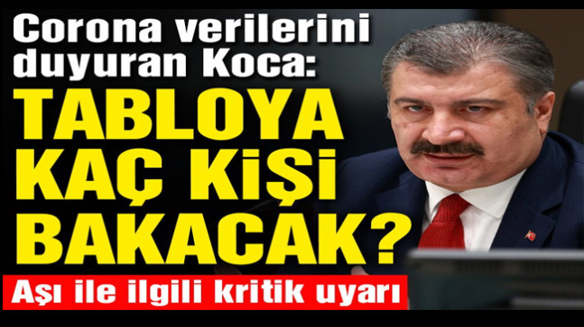 Sağlık Bakanı Fahrettin Koca’dan aşı uyarısı