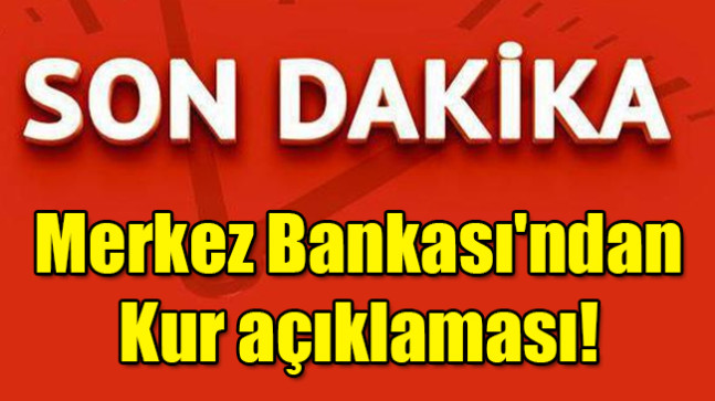 Merkez Bankası’ndan kur açıklaması