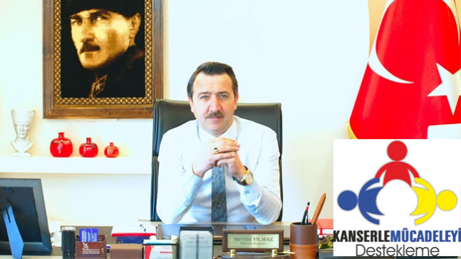 KANSERLE MÜCADELEYİ DESTEKLEME  DERNEK BAŞKANI MEVLÜT YILMAZ YILIN BAŞKANI SEÇİLDİ
