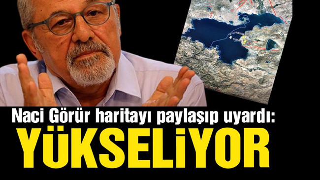 Prof. Dr. Naci Görür haritayı paylaşıp uyardı