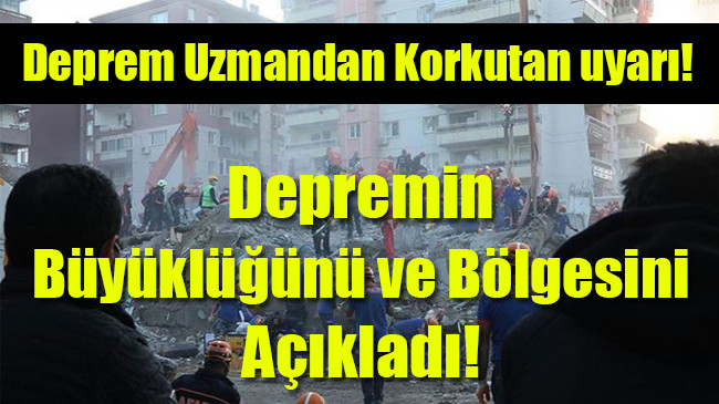 Depremin Büyüklüğünü ve Bölgesini Açıkladı!
