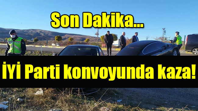 İYİ Parti konvoyunda kaza