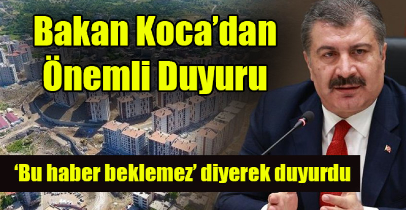 ‘Bu haber beklemez’ diyerek duyurdu