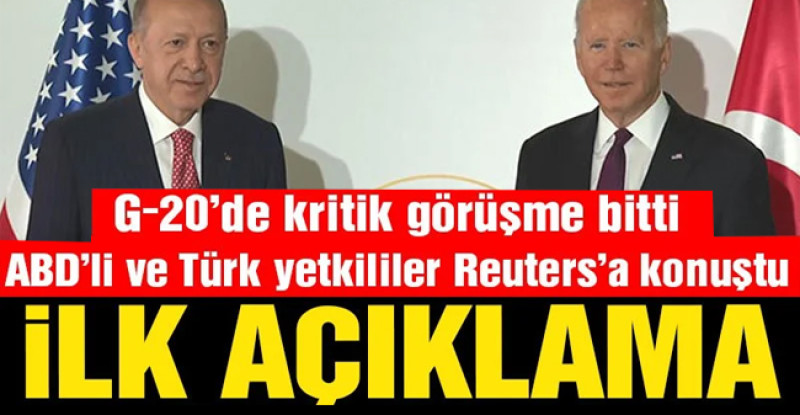Erdoğan ve Biden görüşmesi sona erdi