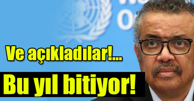 Bu yıl bitiyor!