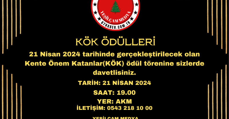 ANTALYA KÖK ÖDÜLLERİ 21 NİSAN’DA AKM’DE
